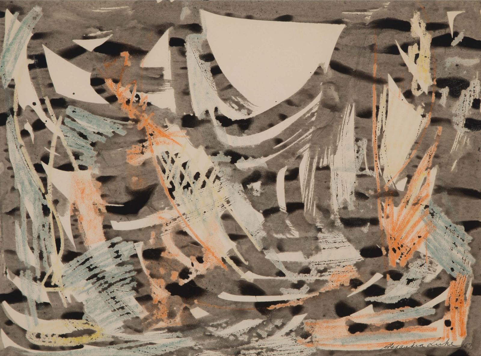 Alexandra Luke (1901-1967) - Untitled Composition, 1957