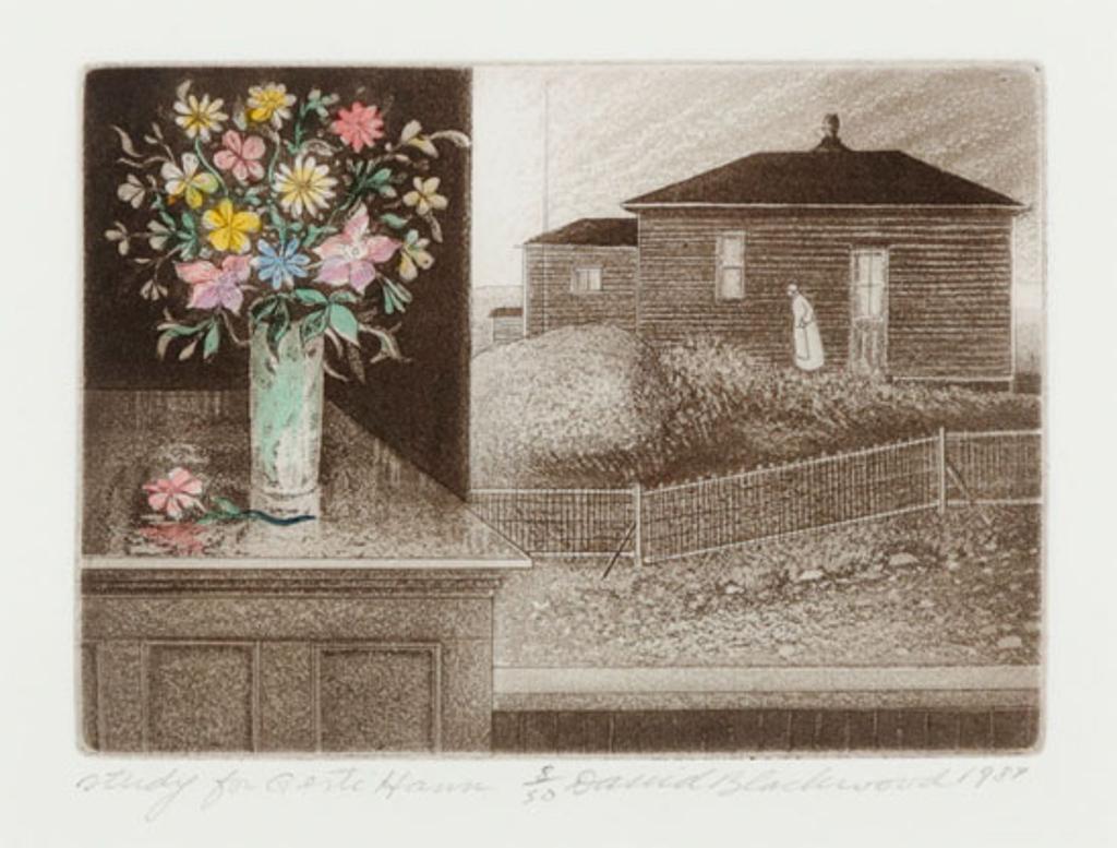 David Lloyd Blackwood (1941-2022) - Study for Gertie Hann