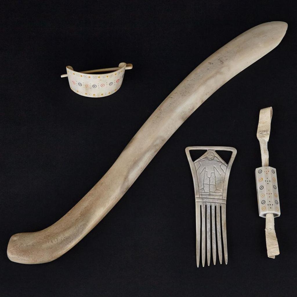 Magdaline Ukpatiku (1931-1999) - Hair Clip, Needle Case, Comb, Snow Knife
