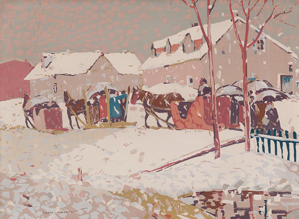 Albert Henry Robinson (1881-1956) - Return from Easter Mass