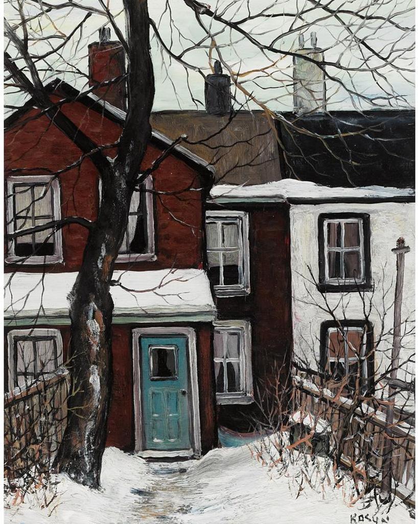 John Kasyn (1926-2008) - Backyard On River St.