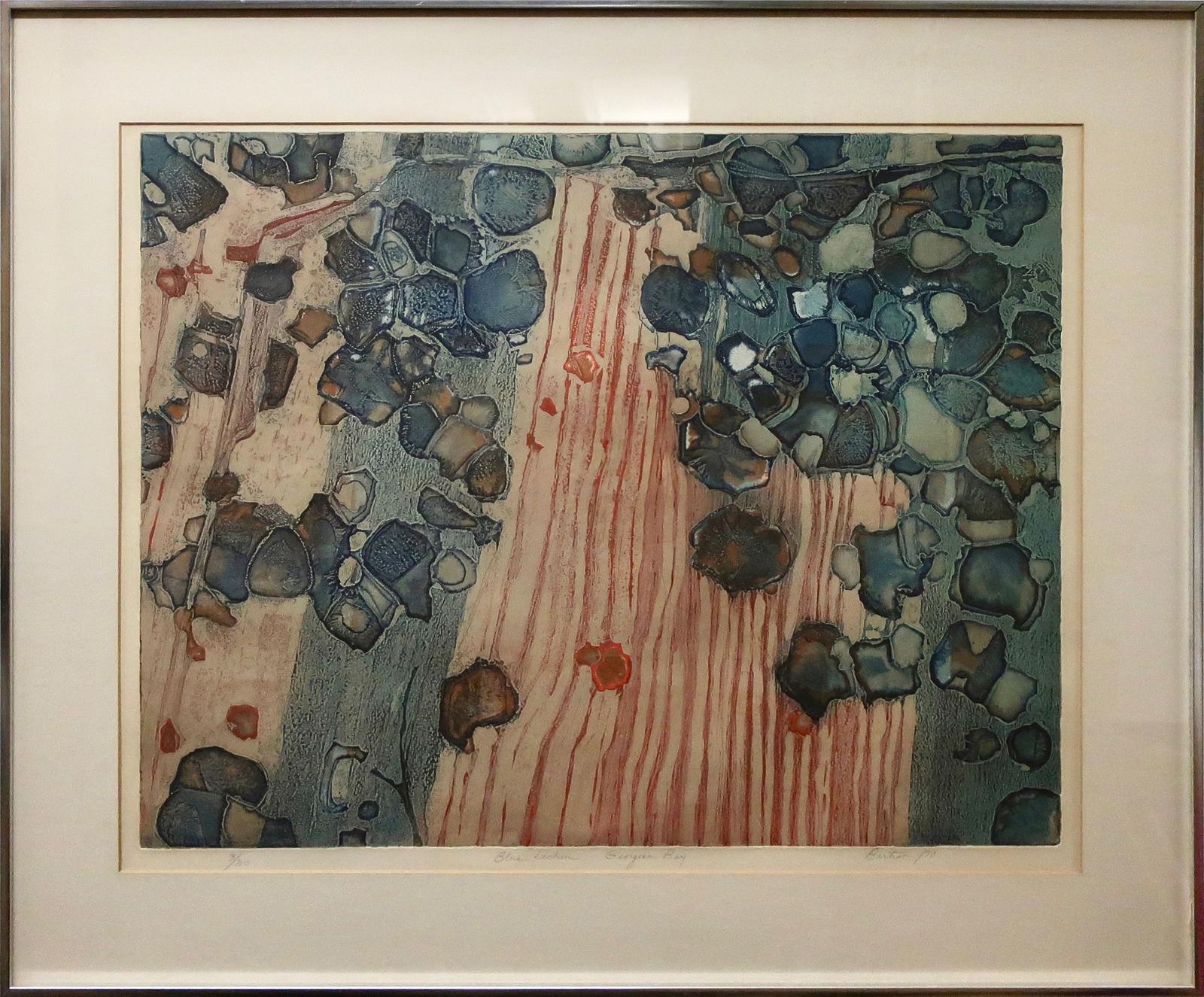 Edward John (Ted) Bartram (1938-2019) - Blue Lichen Georgian Bay