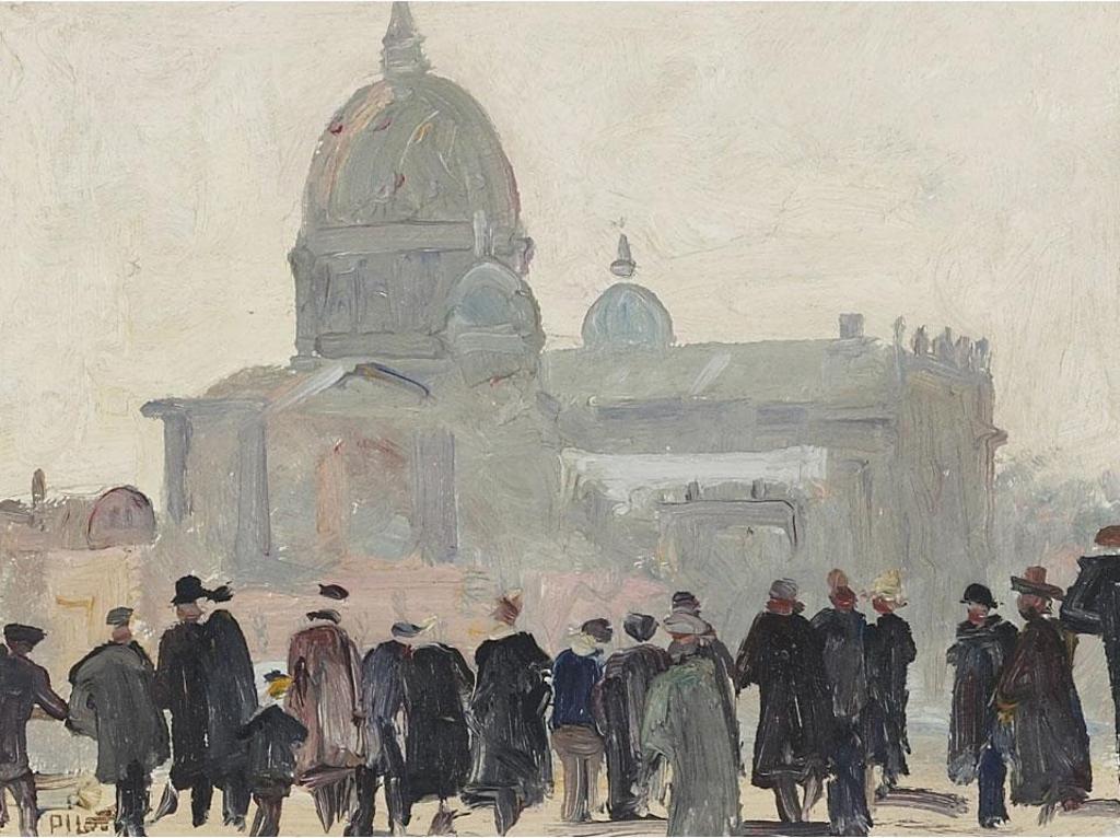 Robert Wakeham Pilot (1898-1967) - Spectators, Terminal Station, Montreal