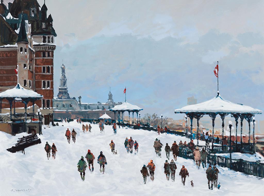 Serge Brunoni (1938-2020) - Québec, le Château Frontenac et la promenade des gouverneurs