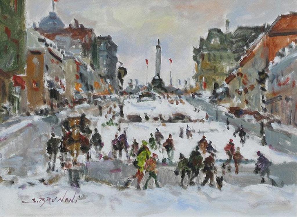 Serge Brunoni (1938-2020) - Montreal, Place Jacques Cartier