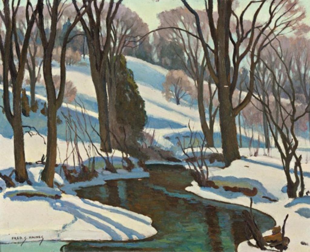 Frederick Stanley Haines (1879-1960) - Winter Morning, Cold Creek