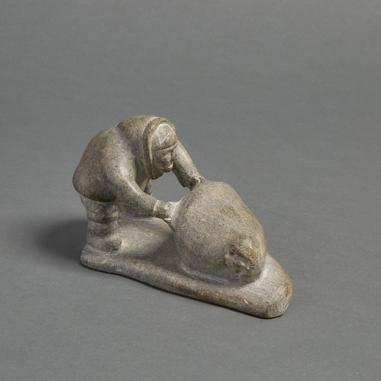 Joby Kudlu Kadyulik (1936) - Hunter With Walrus Carcass