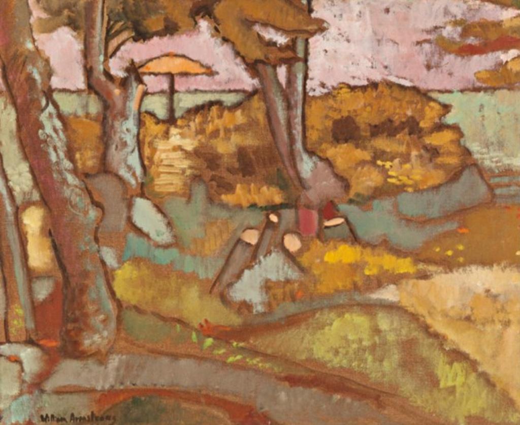 William Walton Armstrong (1916-1988) - The Beach Umbrella