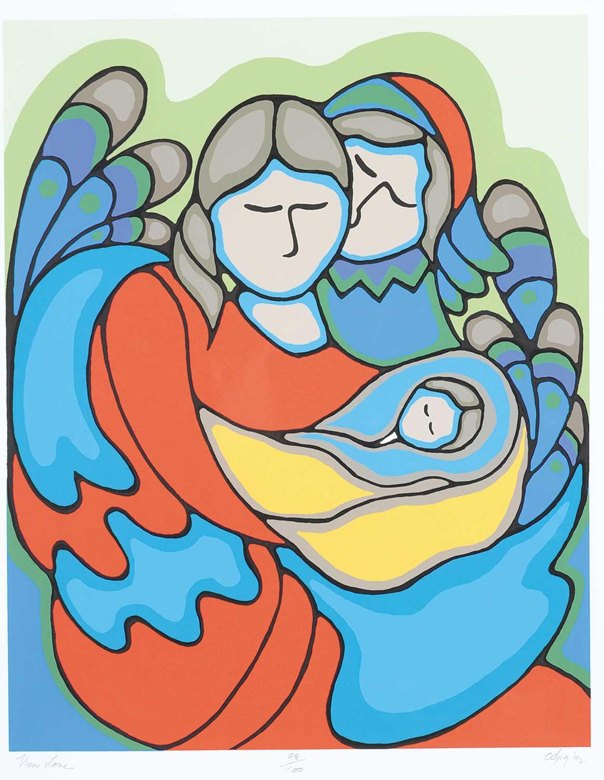 Daphne Odjig (1919-2016) - New Love  #98/100