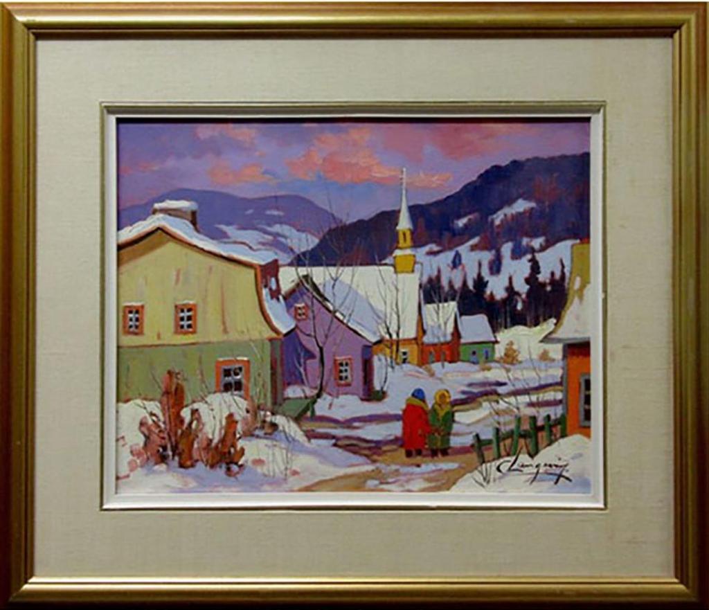 Claude Langevin (1942-2024) - Untitled (A Village Chat)