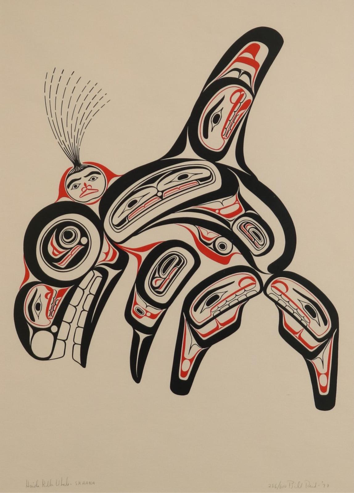 William Ronald (Bill) Reid (1920-1998) - Haida Killer Whale - Skaana; 1973