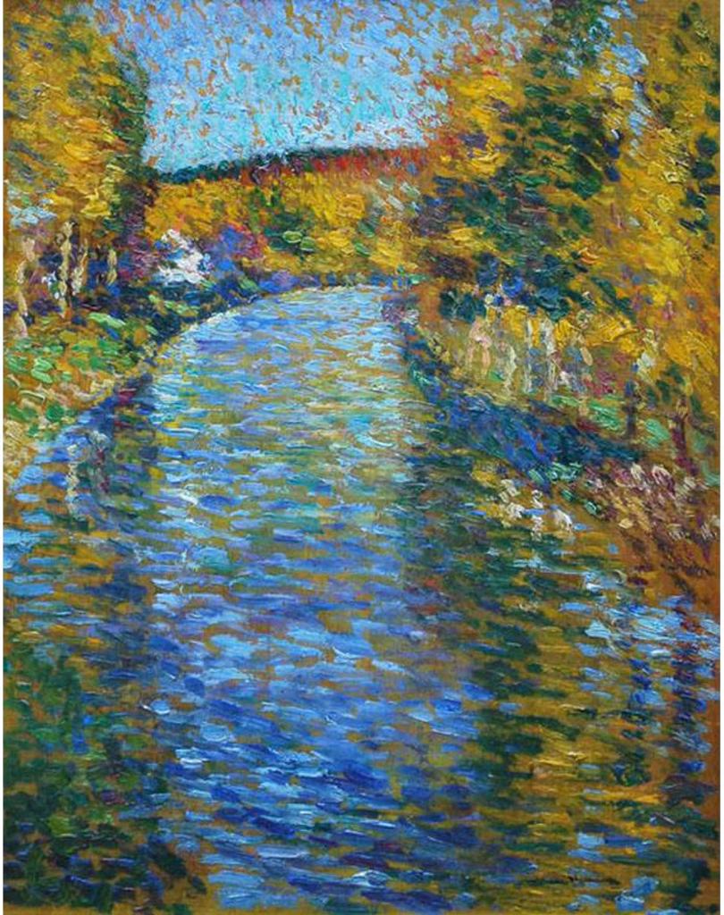 Ernest-Lucien Bonnotte (1873-1954) - Paysage a la Riviere