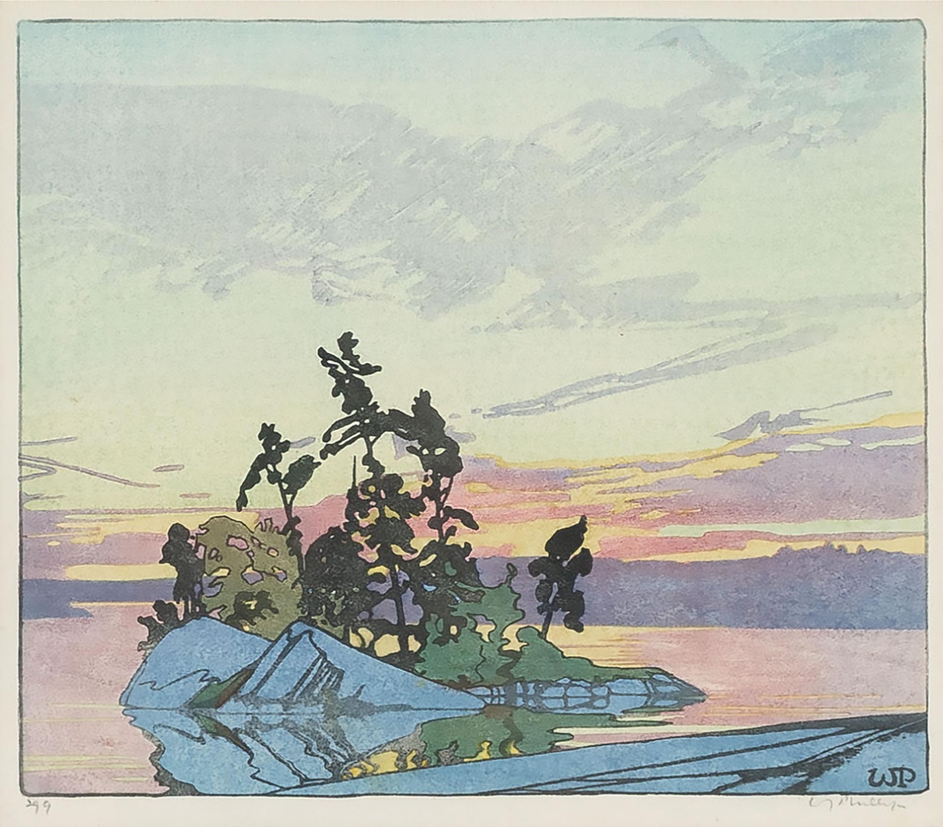 Walter Joseph (W.J.) Phillips (1884-1963) - Sunset, Lake Of The Woods, 1928