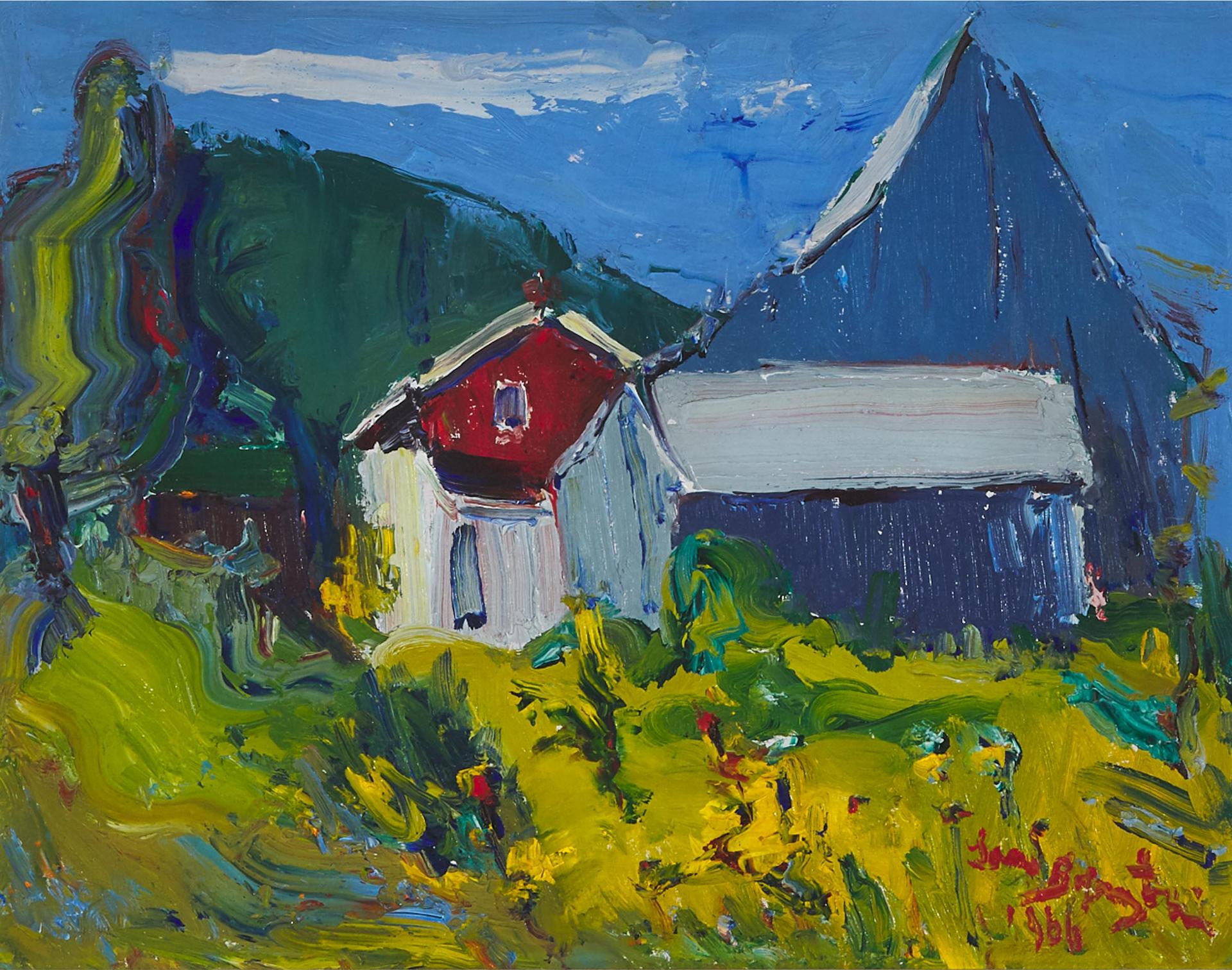 Samuel (Sam) Borenstein (1908-1969) - On The Road To St Lucie, 1966