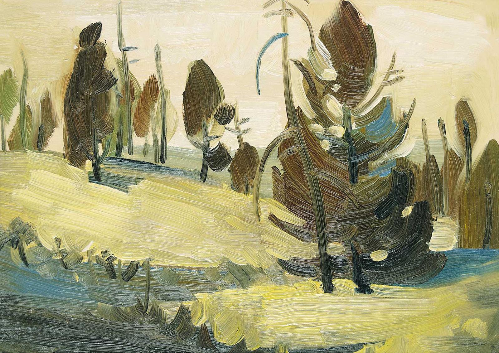 Luke Orton Lindoe (1913-1998) - Untitled - Winter Forest