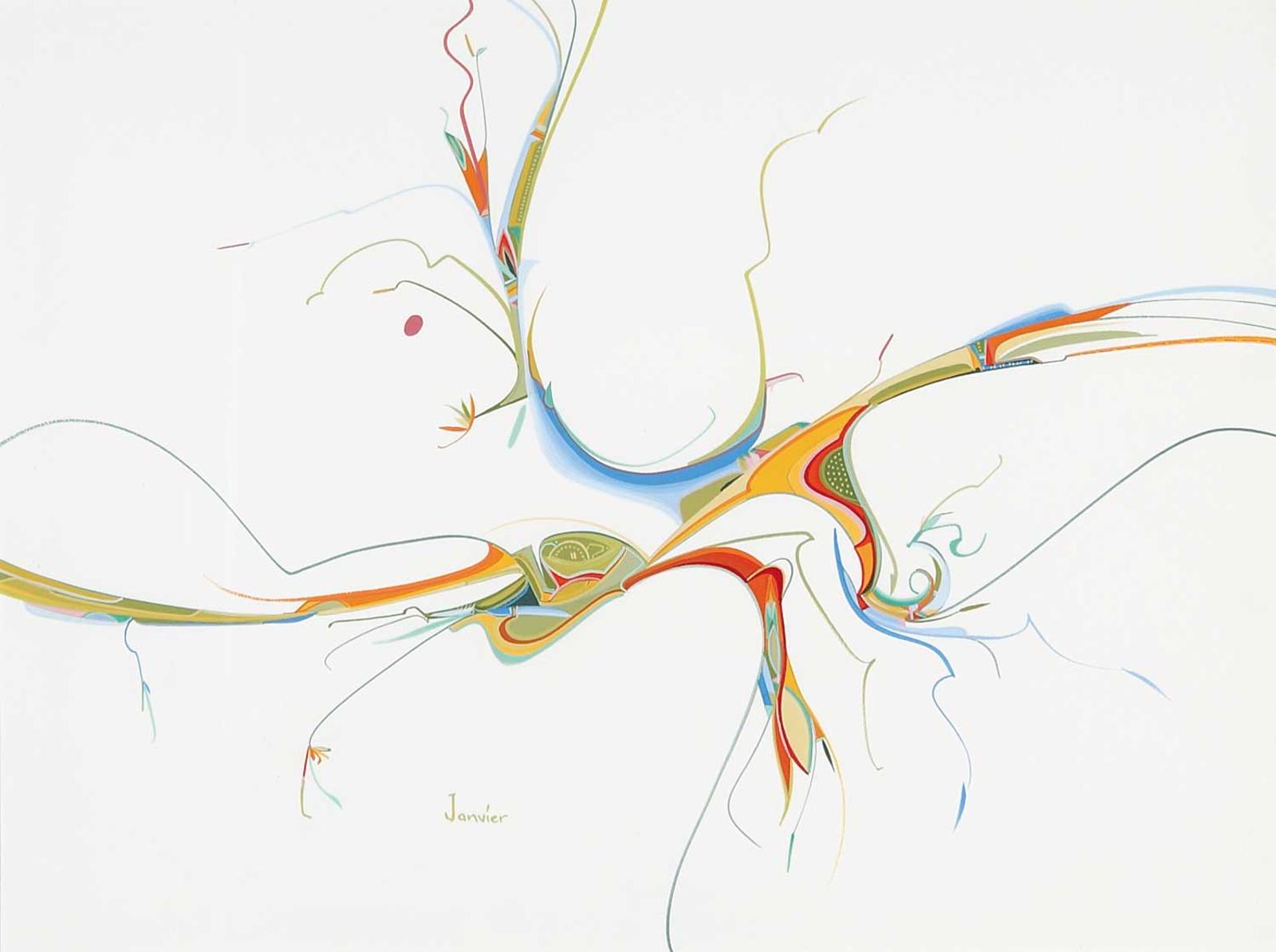 Alex Simeon Janvier (1935-2024) - Untitled - Springtime II