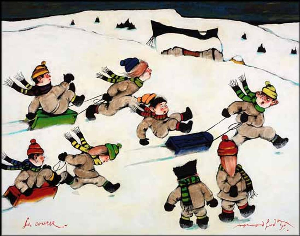 Normand Hudon (1929-1997) - La course