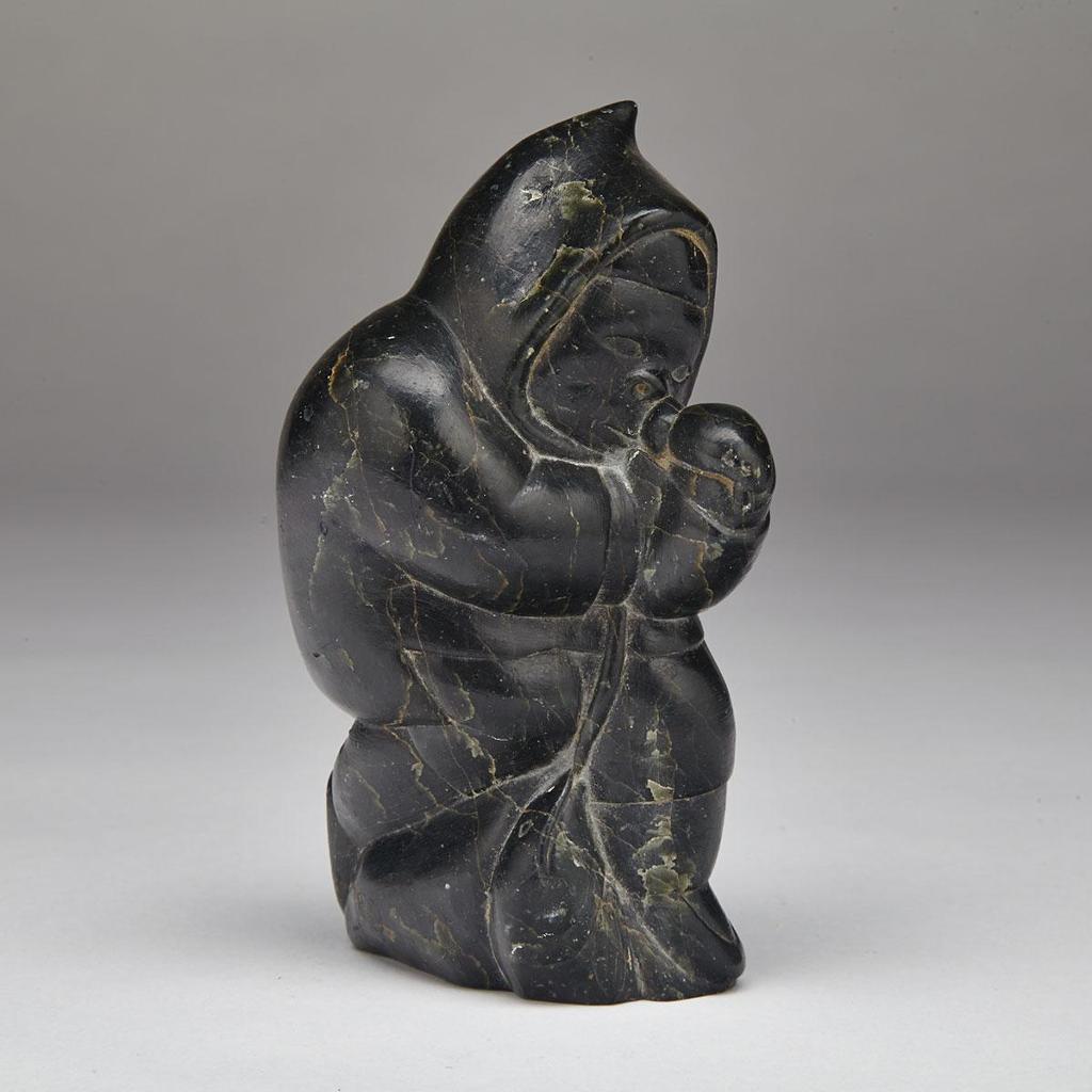 Pinnie Nuktialuk (1930-1969) - Kneeling Hunter With Fish