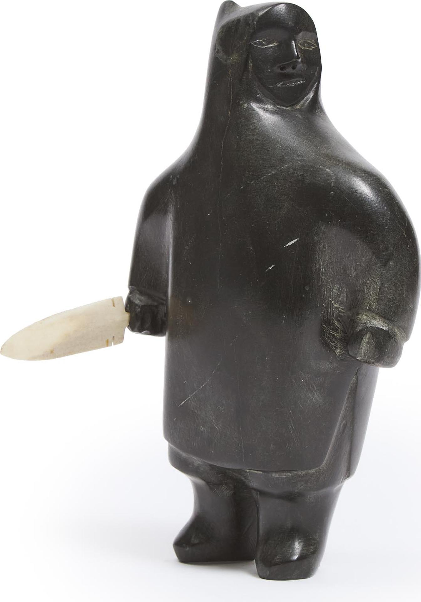George Tatanniq (1910-1991) - Man With Snow Knife, Ca. 1975
