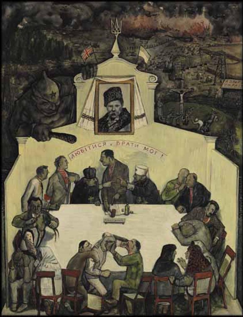 William Kurelek (1927-1977) - Love One Another, My Brothers