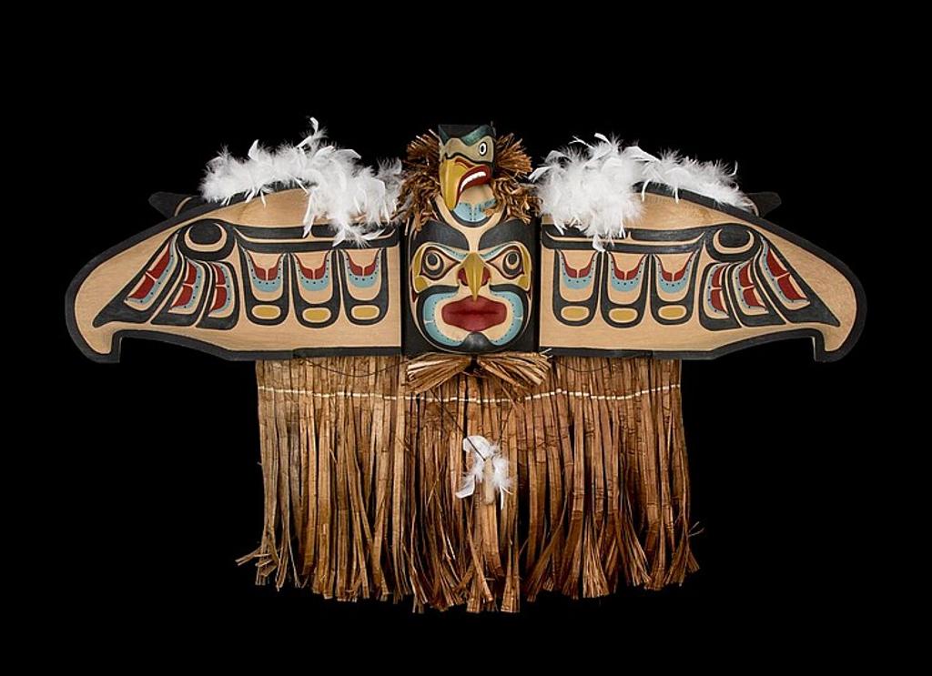 Sammy Dawson - a carved and polychromed Eagle Spirit transformation mask