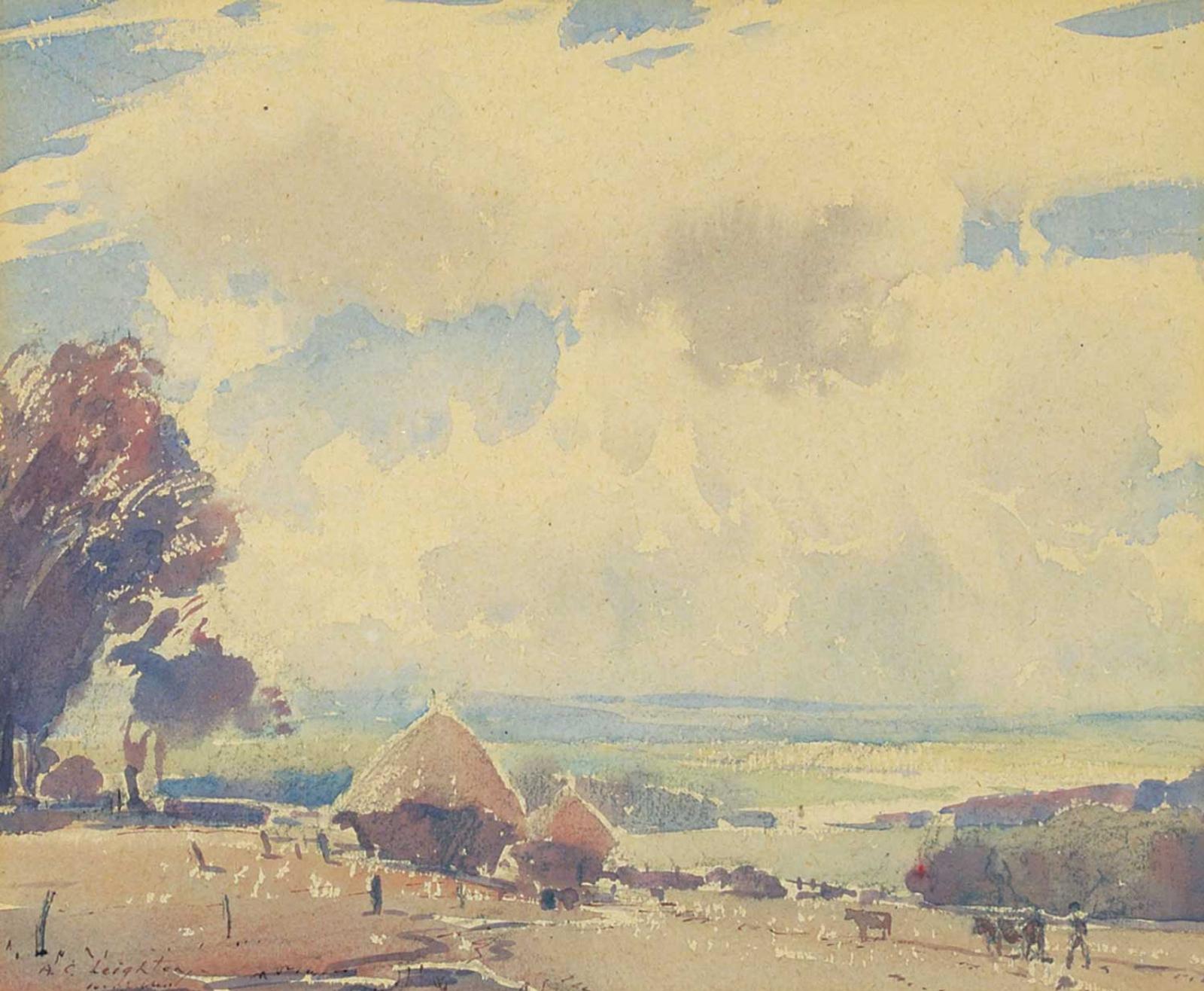 Alfred Crocker Leighton (1901-1965) - Haystacks