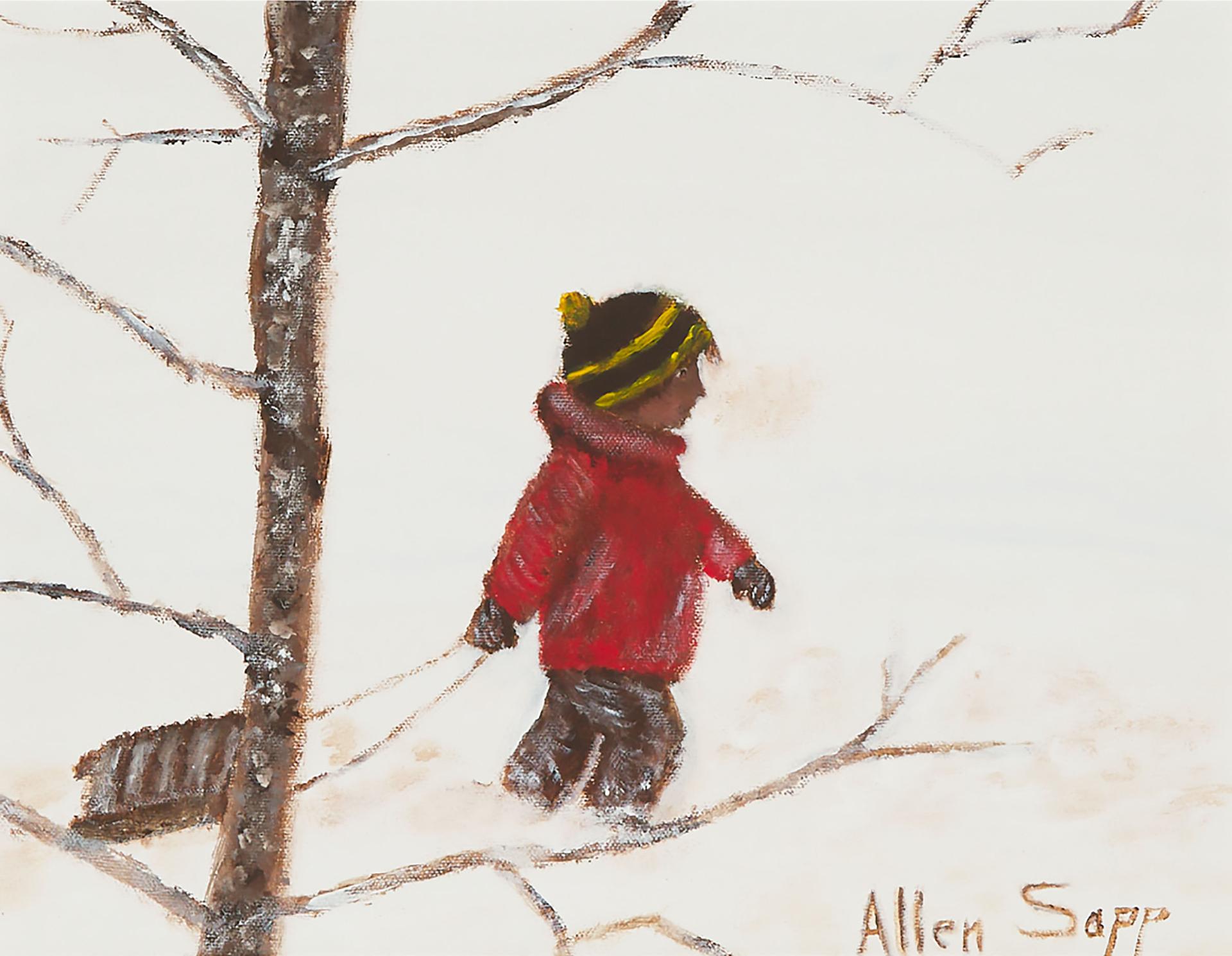 Allen Fredrick Sapp (1929-2015) - Untitled (Going Sledding)
