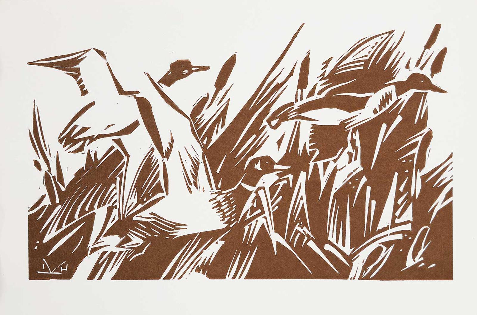 Illingworth Holey (Buck) Kerr (1905-1989) - Mallards Going Up