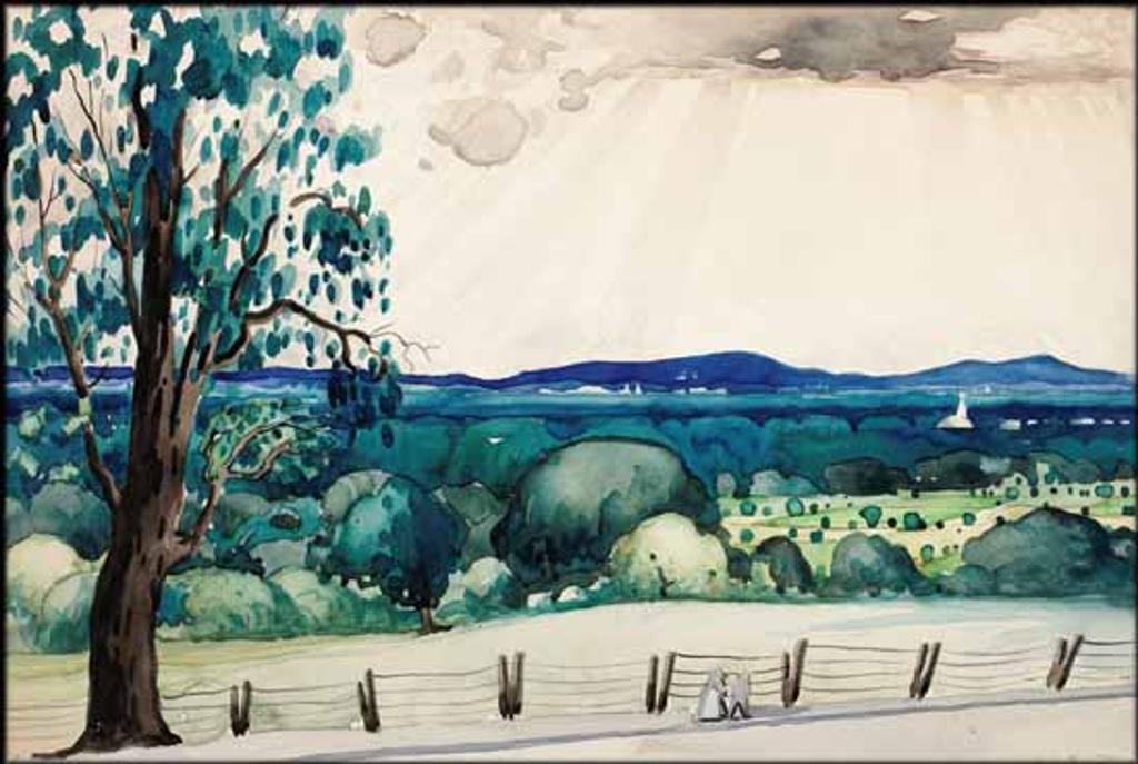 Marc-Aurèle Fortin (1888-1970) - Paysage de la Côte-des-Neiges