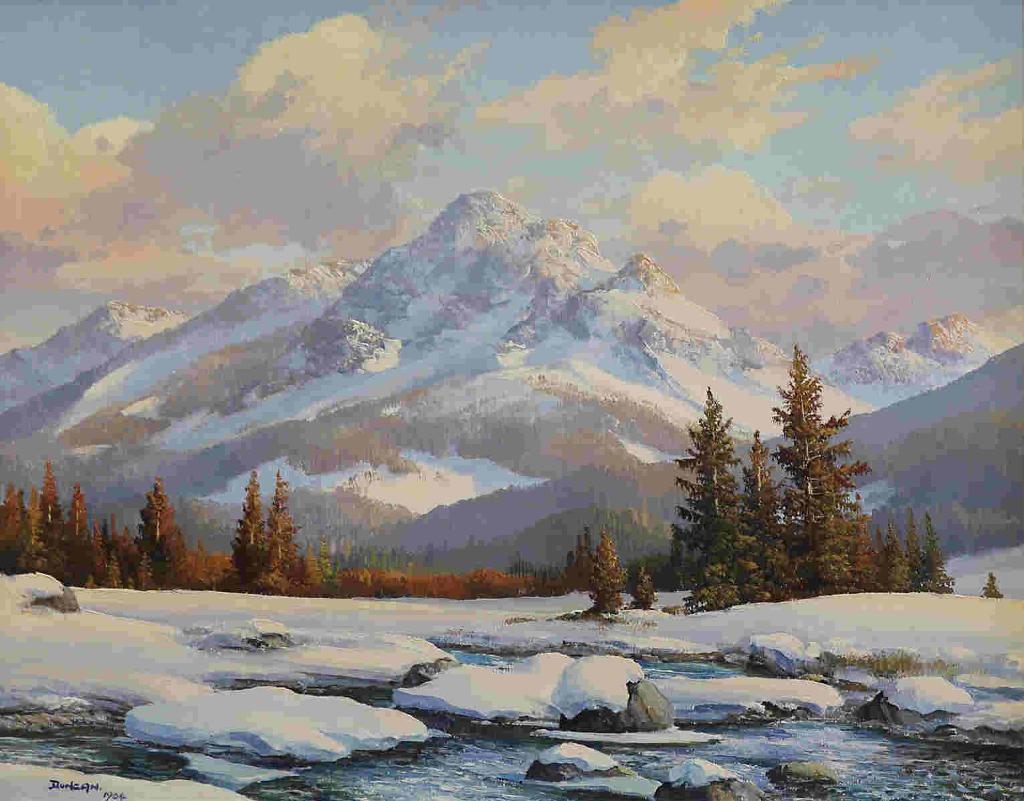 Duncan Mackinnon Crockford (1922-1991) - Early Morning, Seebe, Alta; 1964