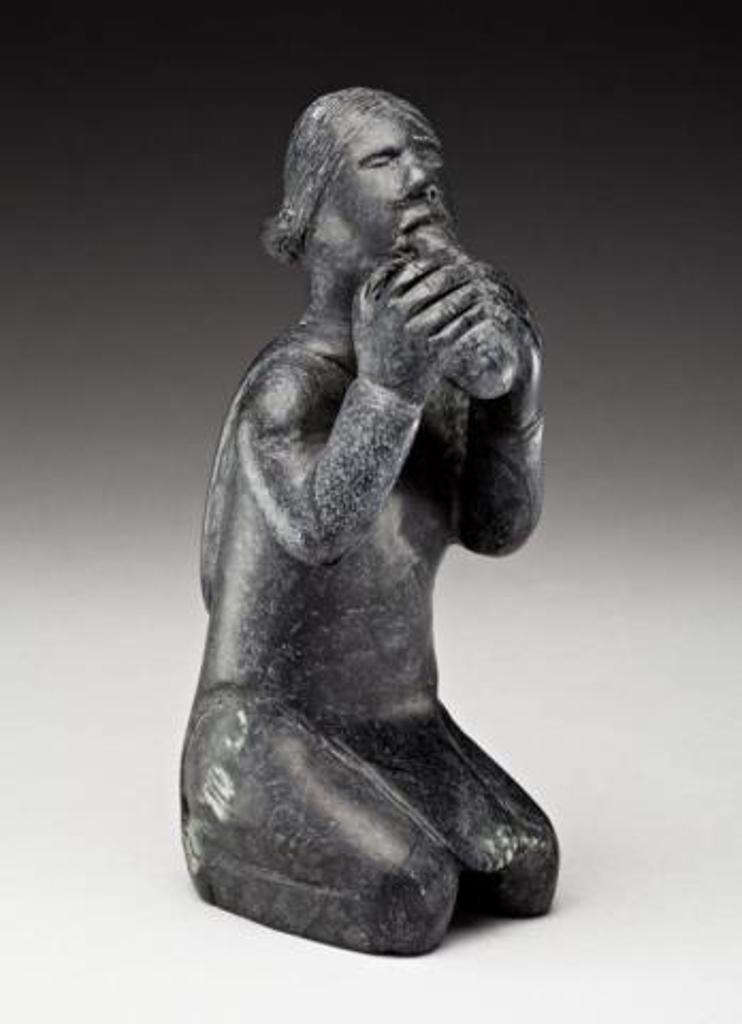 Nancy Pukingrnak Aupaluktuq (1940) - Woman Eating, ca. 1980