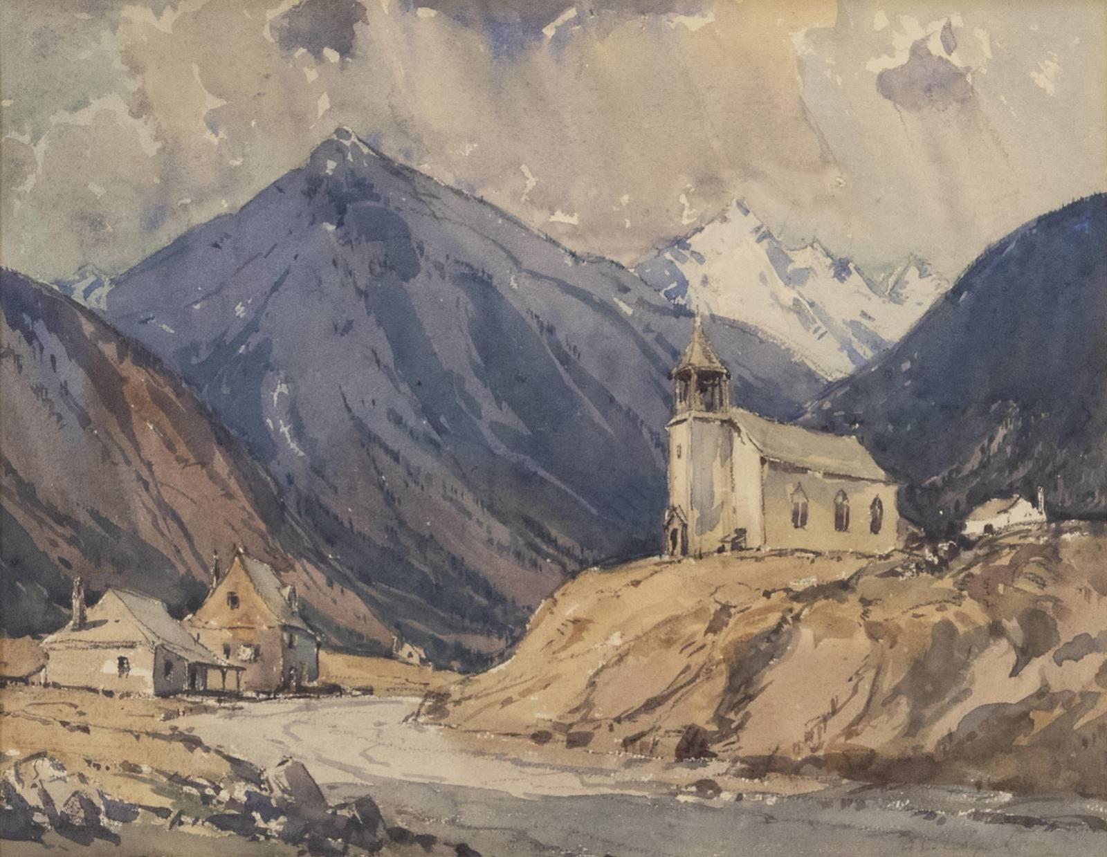 Alfred Crocker Leighton (1901-1965) - Crowsnest Pass, Canadian Rocky Mountains