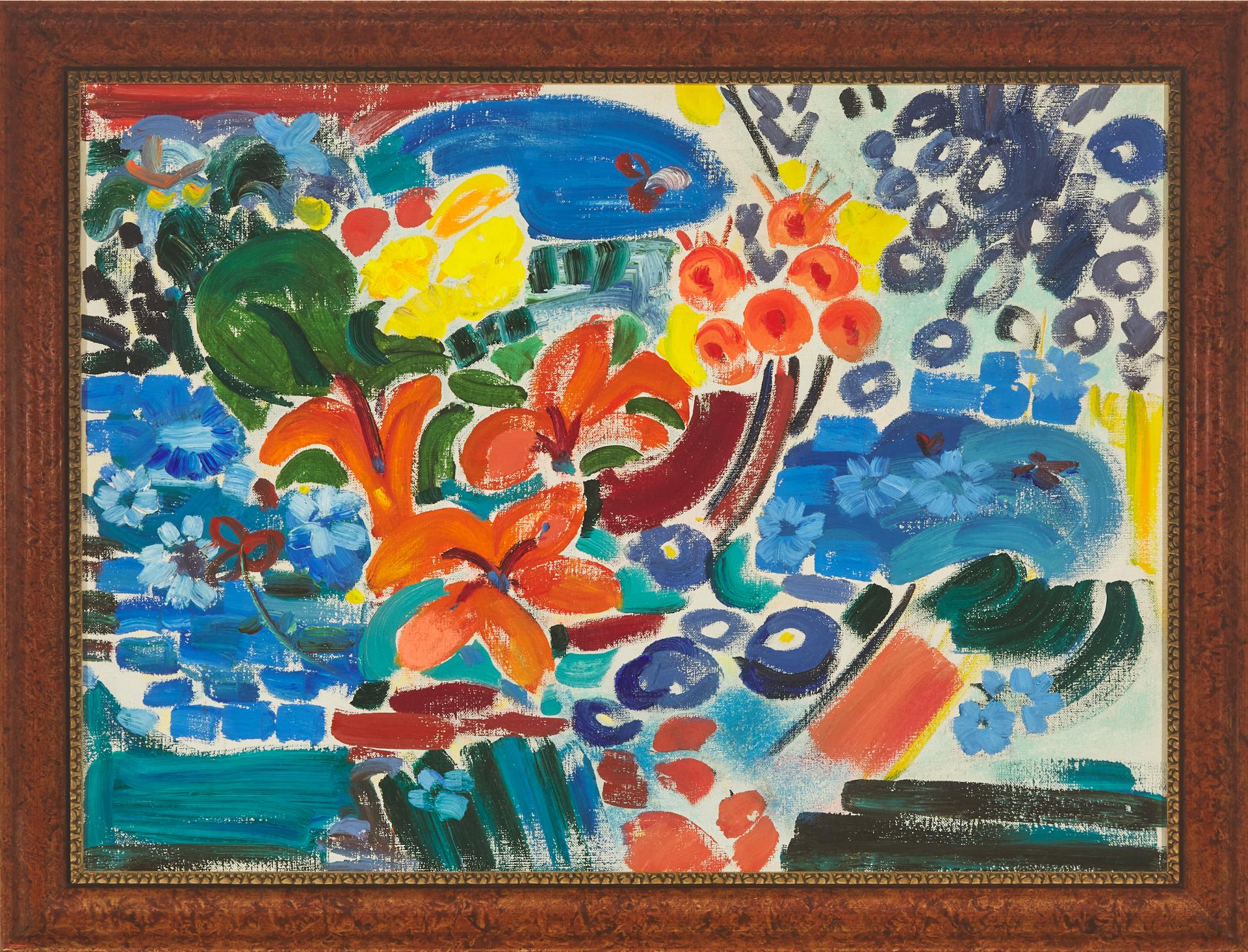 Karl Horst Hodicke - Untitled (Floral), 1980