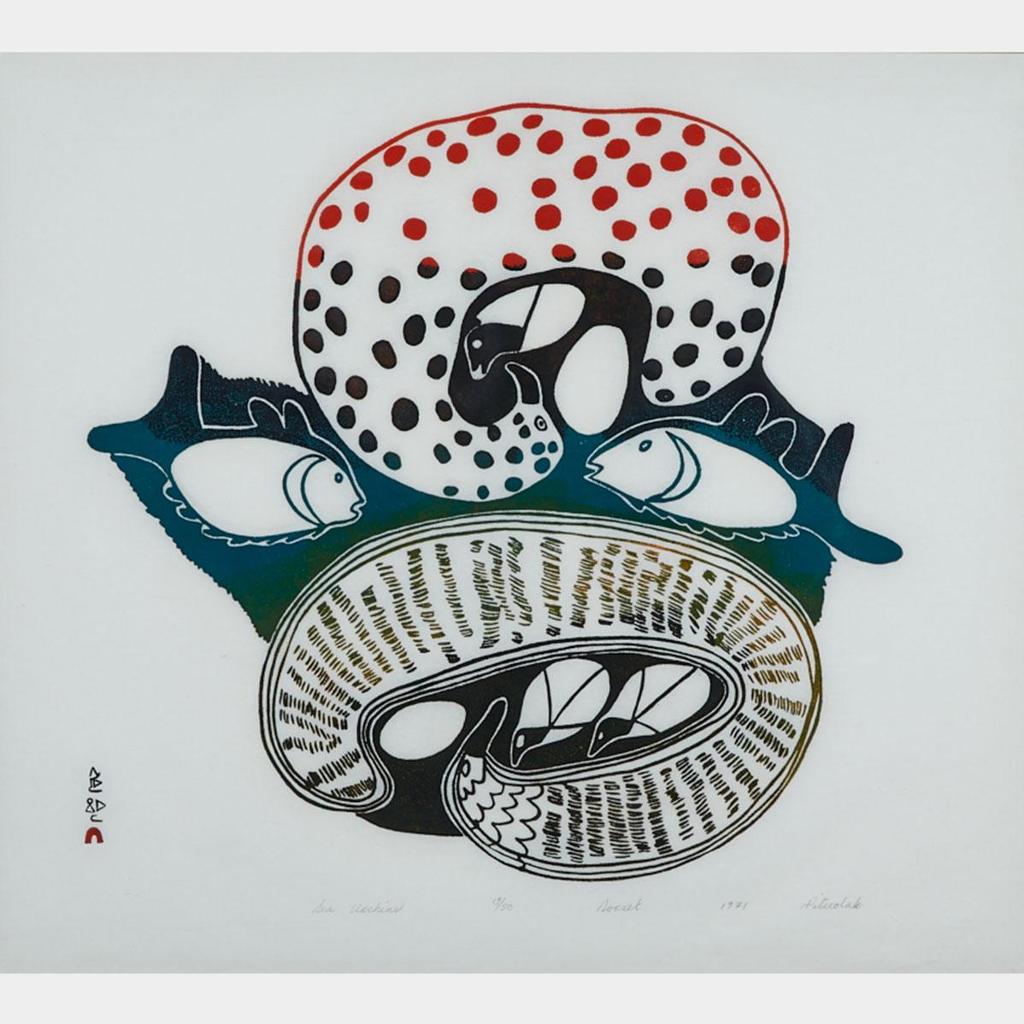 Pitseolak Ashoona (1904-1983) - Sea Urchins
