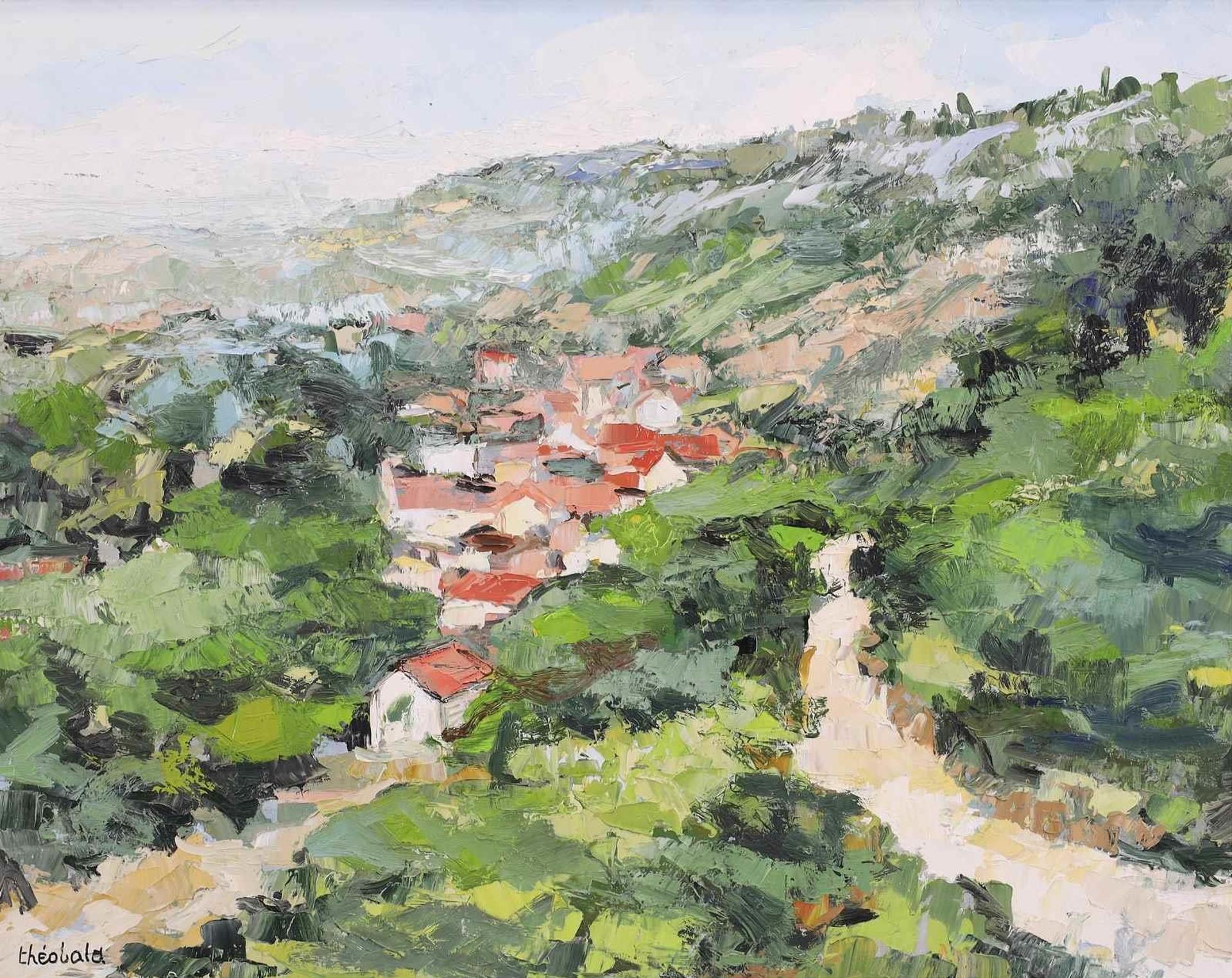 Renee Theobald (1926-2014) - Village En Bourgogne