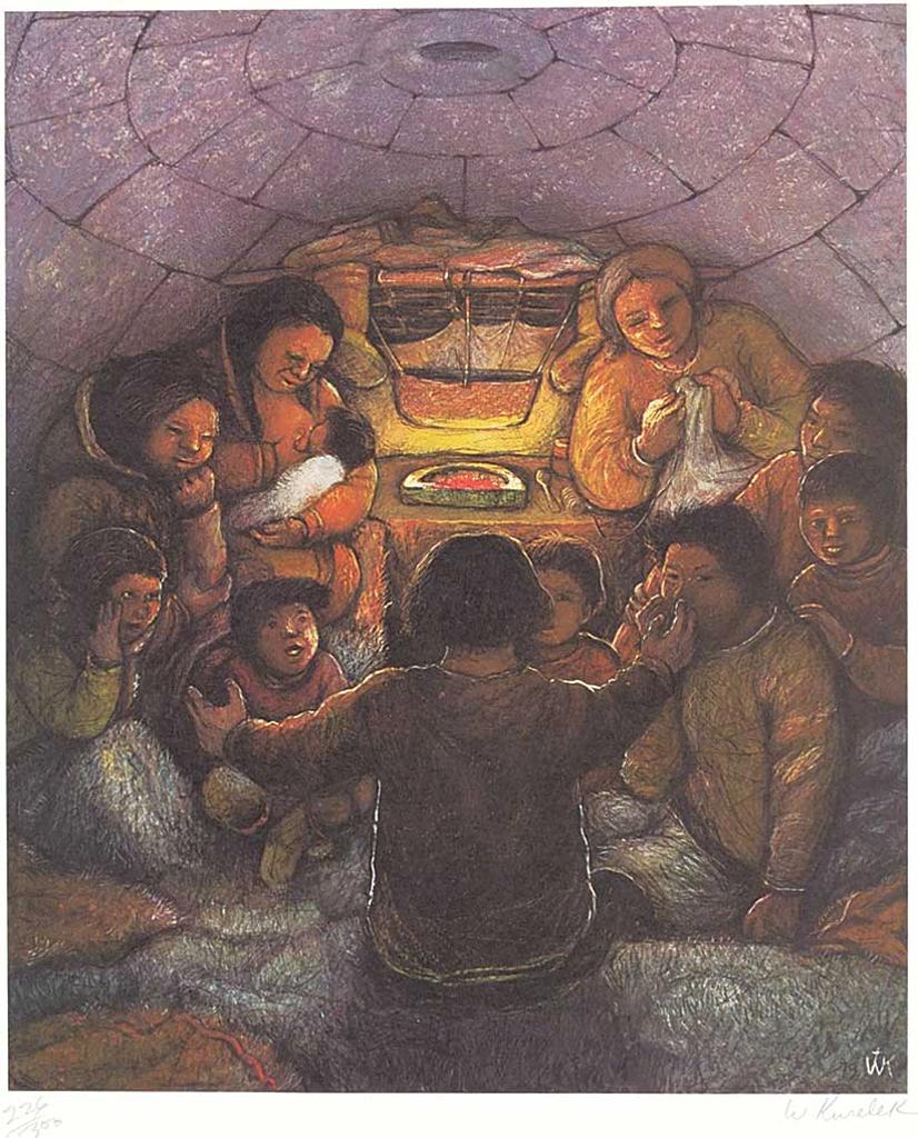 William Kurelek (1927-1977) - Untitled - Stories in the Igloo #226/300