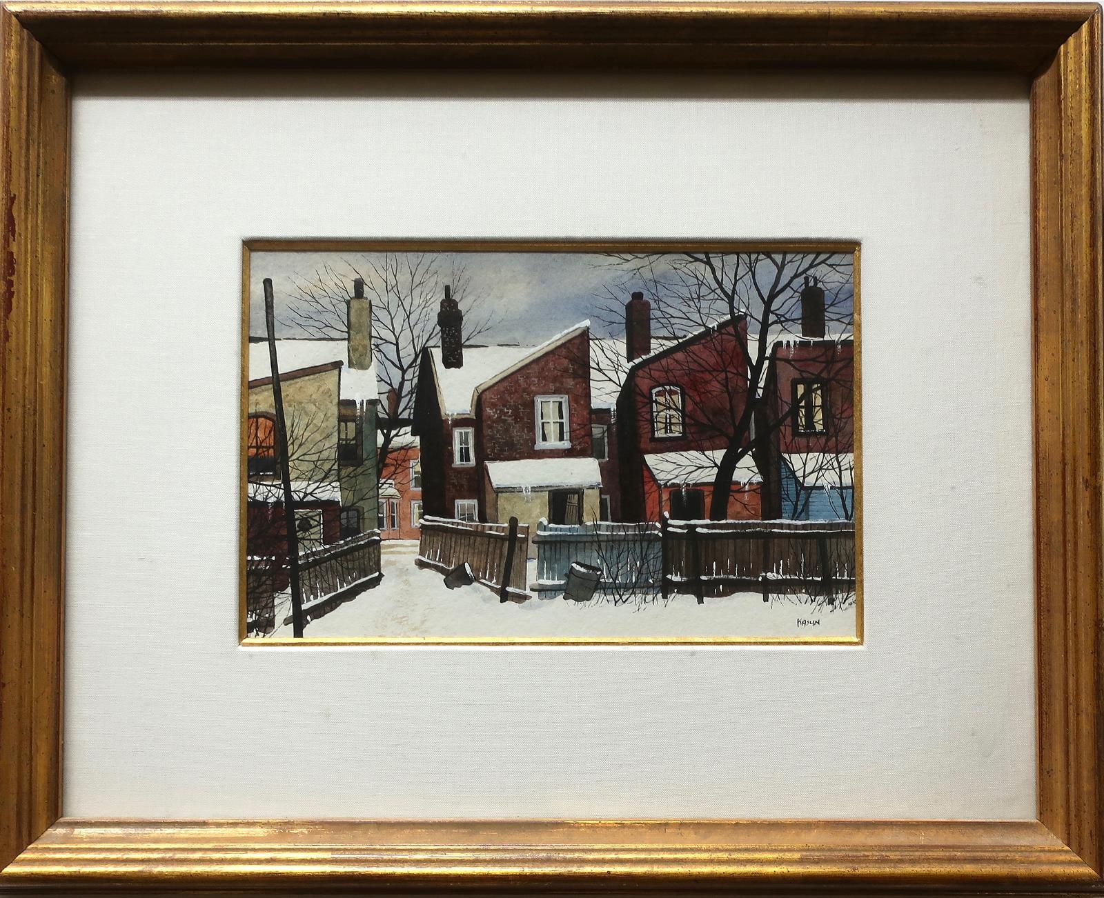 John Kasyn (1926-2008) - Off Sumach St. (Toronto)