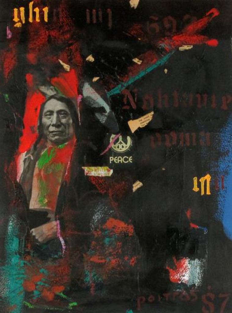 Jane Ash Poitras (1951) - What Is This Indian Shit?; 1987