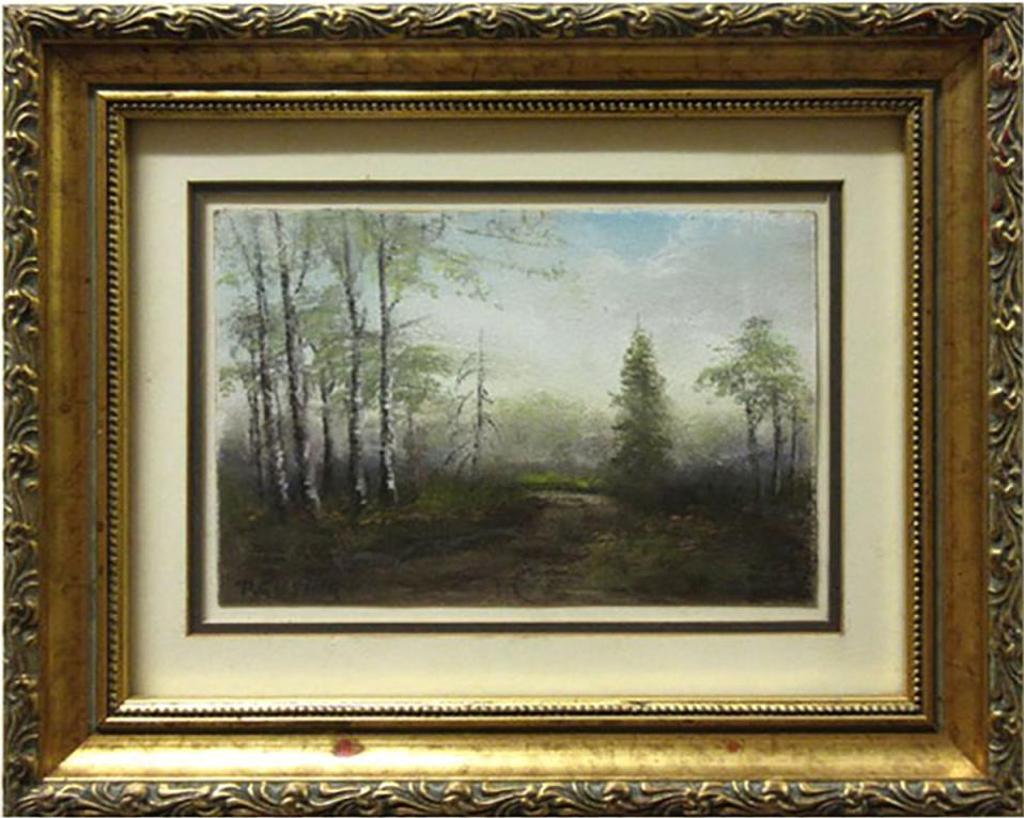 Roland Gissing (1895-1967) - Evening Landscape With Birches