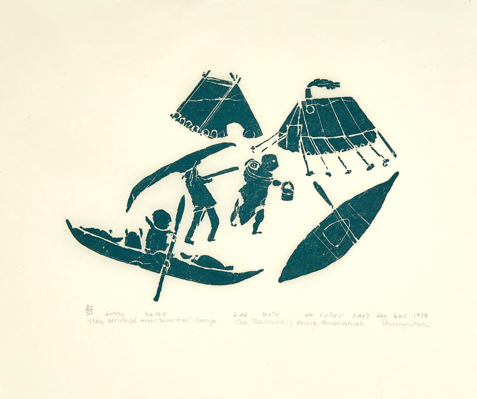 Joe Talirunili (1893-1976) - They Arrived At Their Summer Camp
