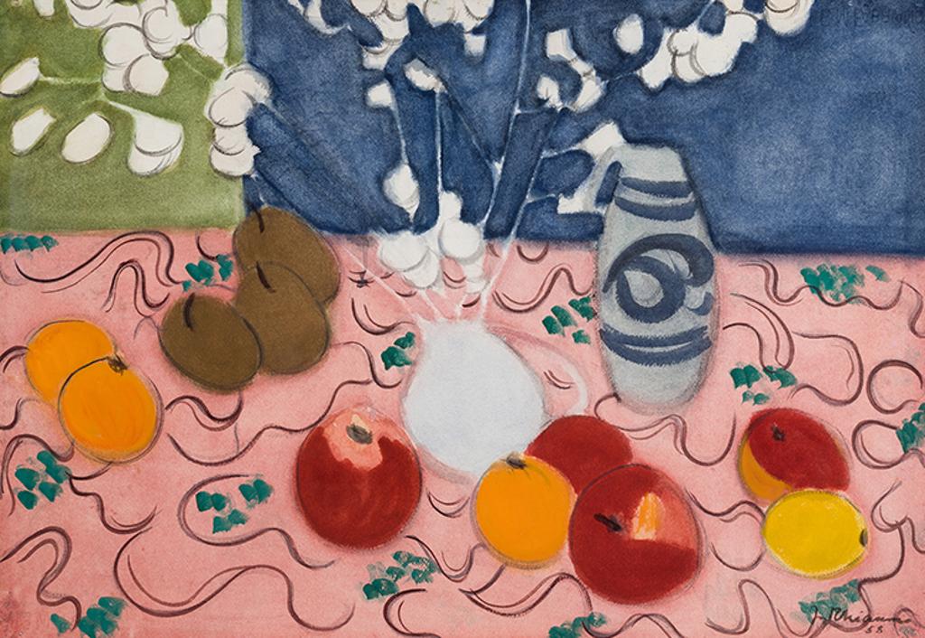 Jeanne Leblanc Rheaume (1915-2000) - Fruits sur la table