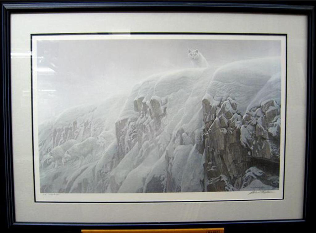 Robert Mclellan Bateman (1930-1922) - Arctic Cliff - White Wolves