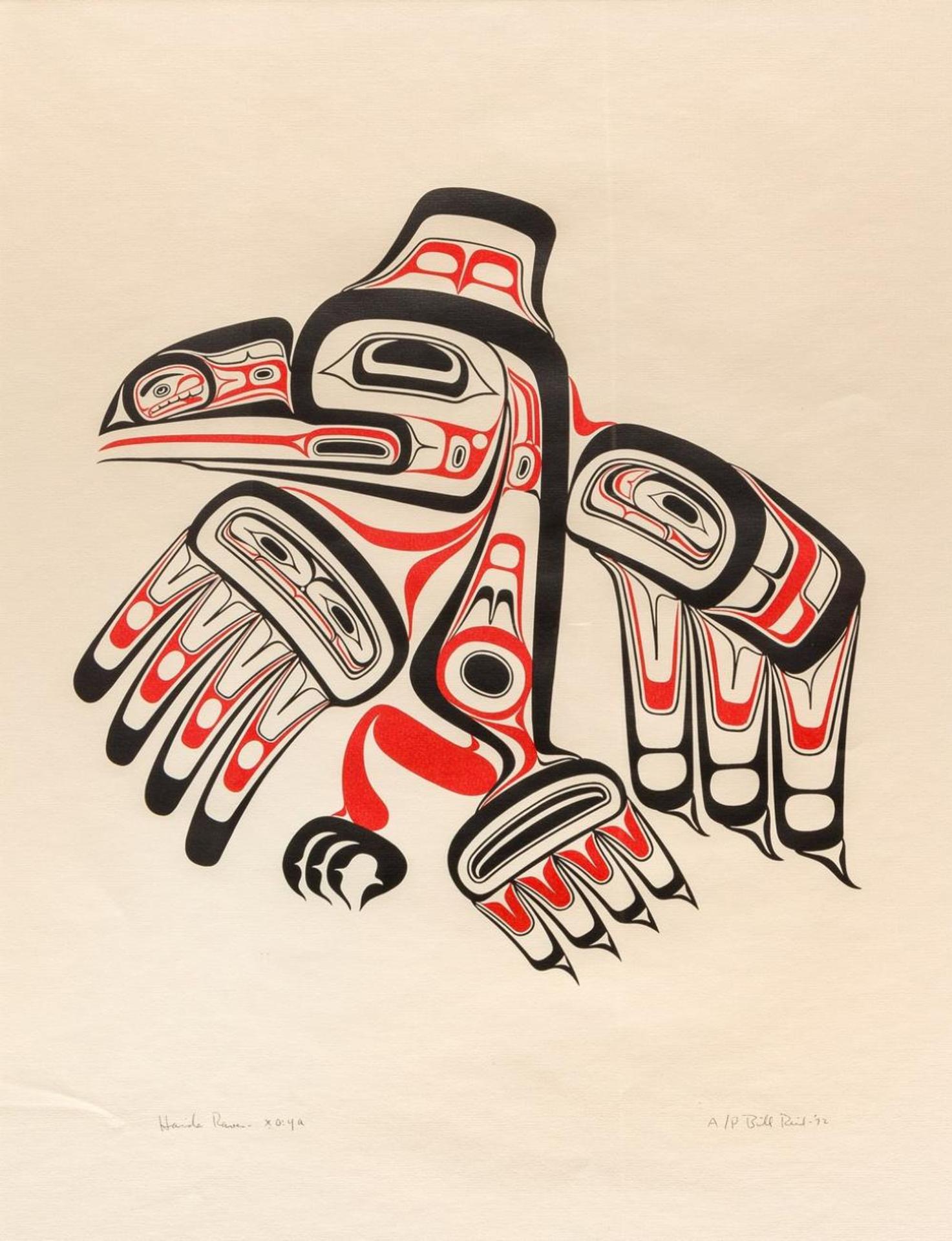 Bill (William) Ronald Reid (1920-1998) - Haida Raven - Xuuya