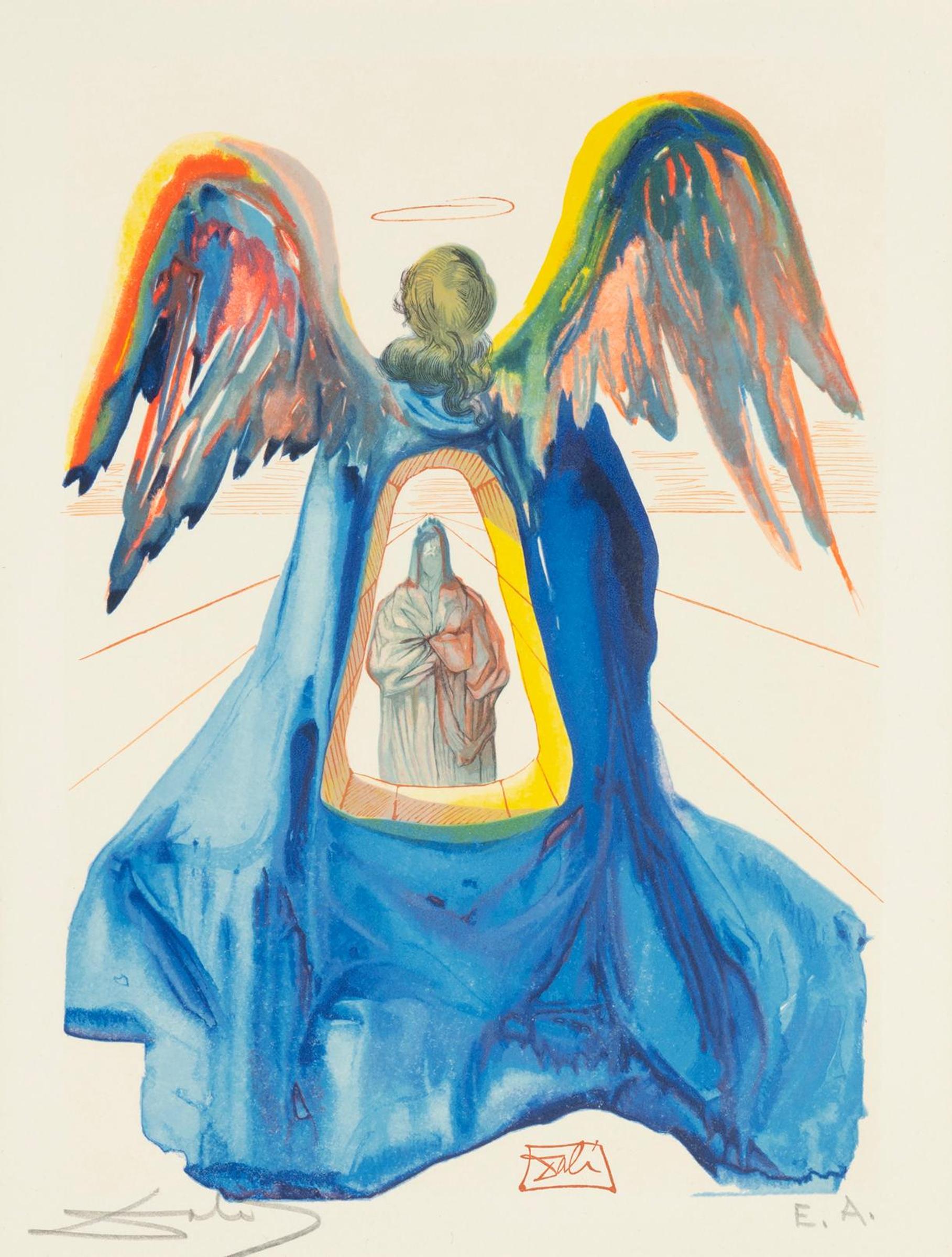 Salvador Dalí (1904-1989) - Divine Comedy, Purgatory #33, Dante Purified