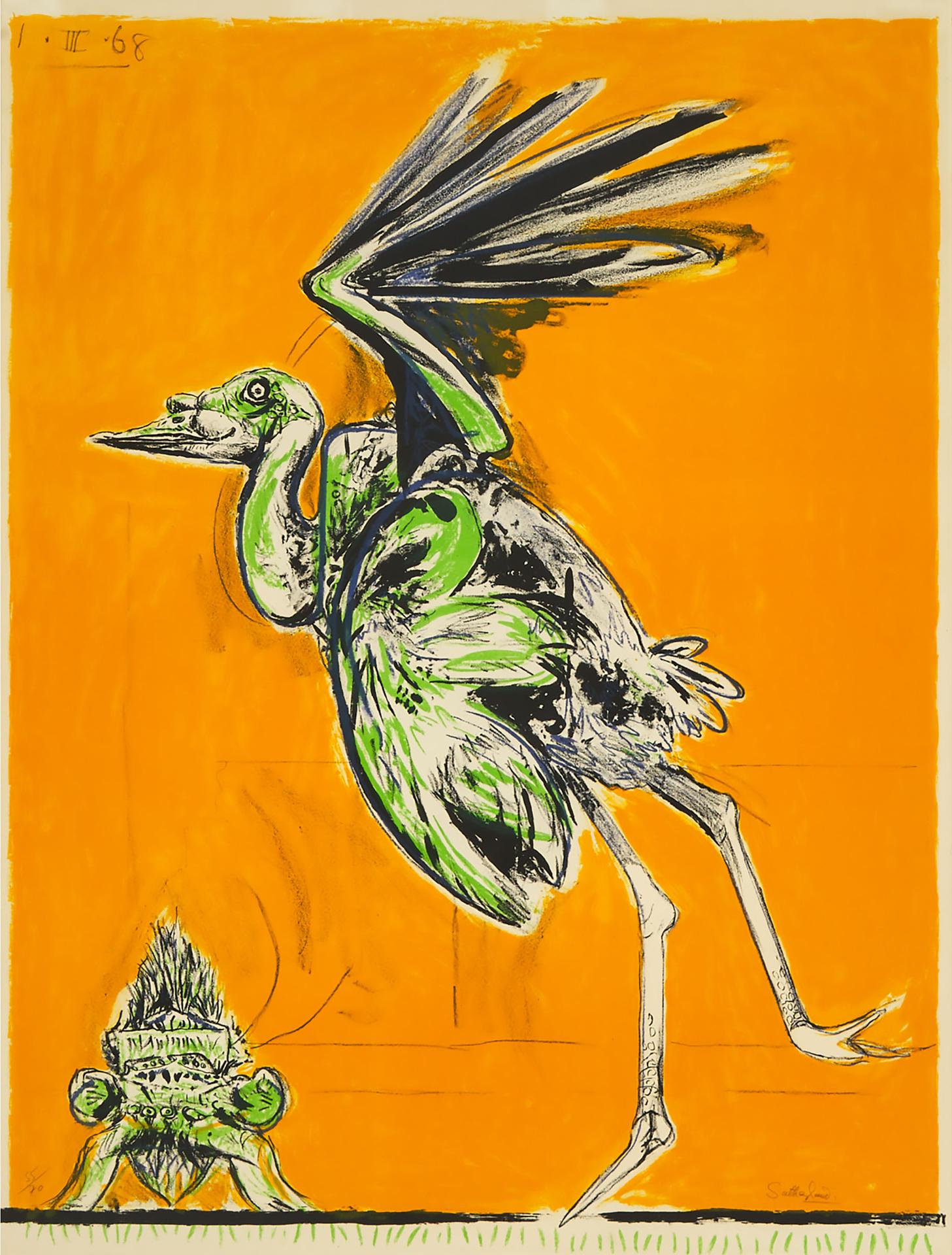 Graham Vivian Sutherland (1903-1980) - Bird (About To Take Flight), From