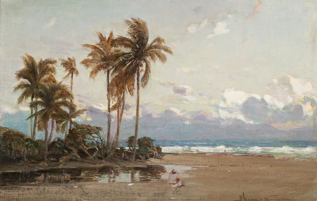 Franklin Peleg Brownell (1857-1946) - Figure by the Sea, St. Kitts