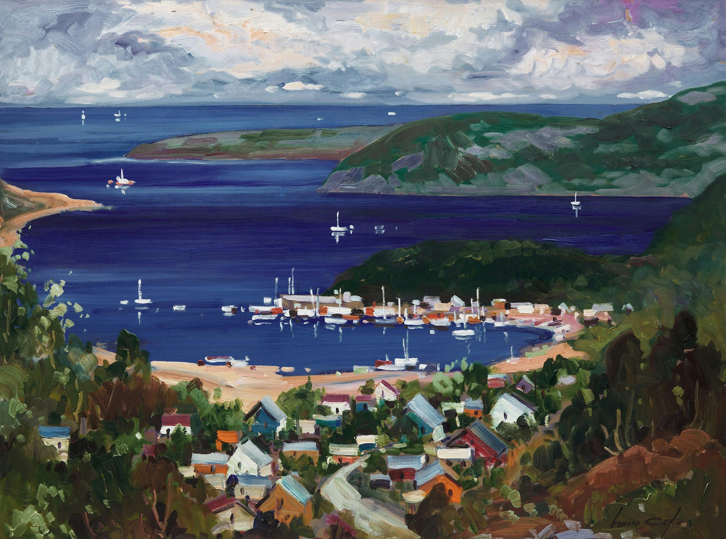 Bruno Cote (1940-2010) - Harbour, Tadoussac
