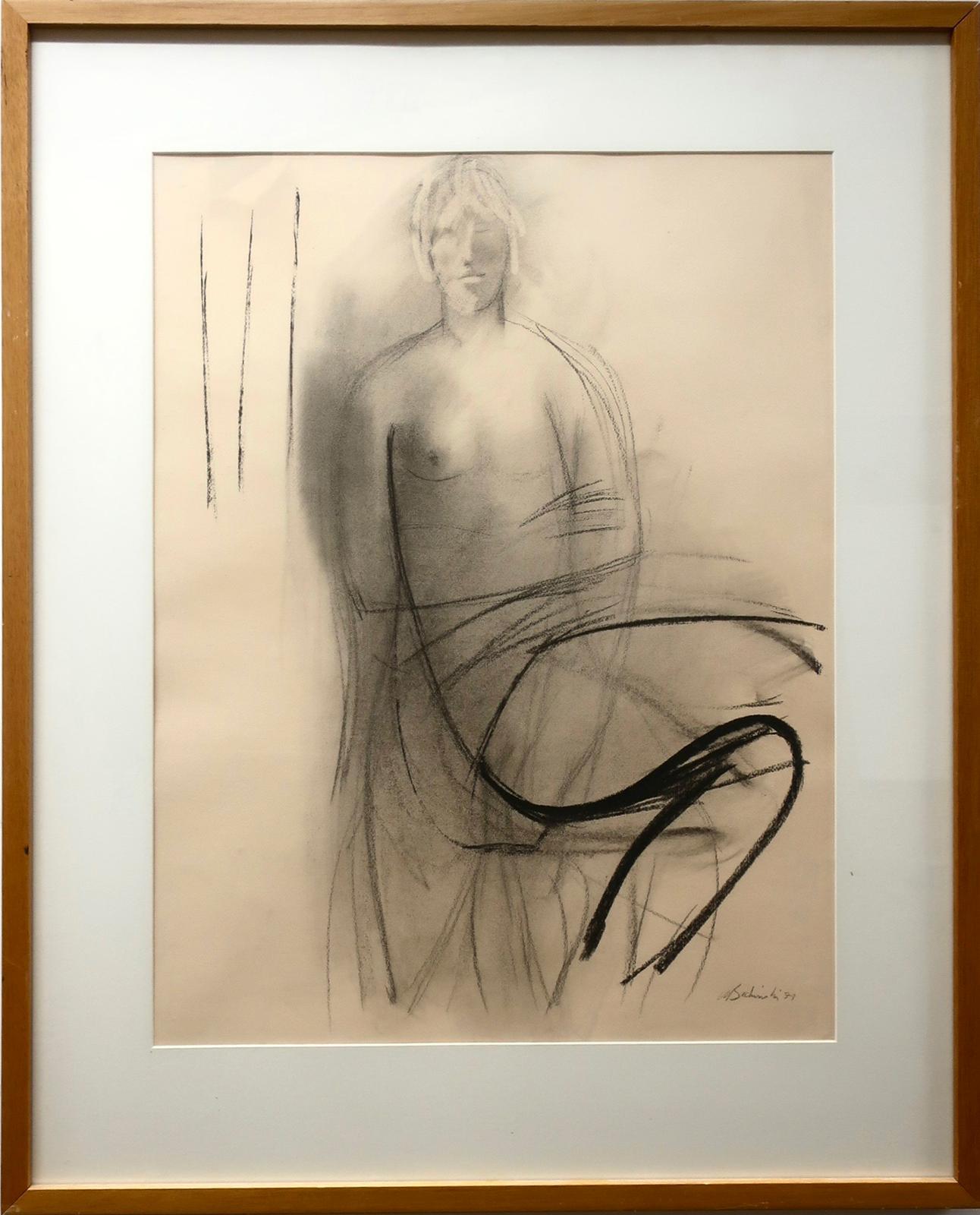 Walter Joseph Gerard Bachinski (1939) - Seated Woman With Legs Crossed Ii