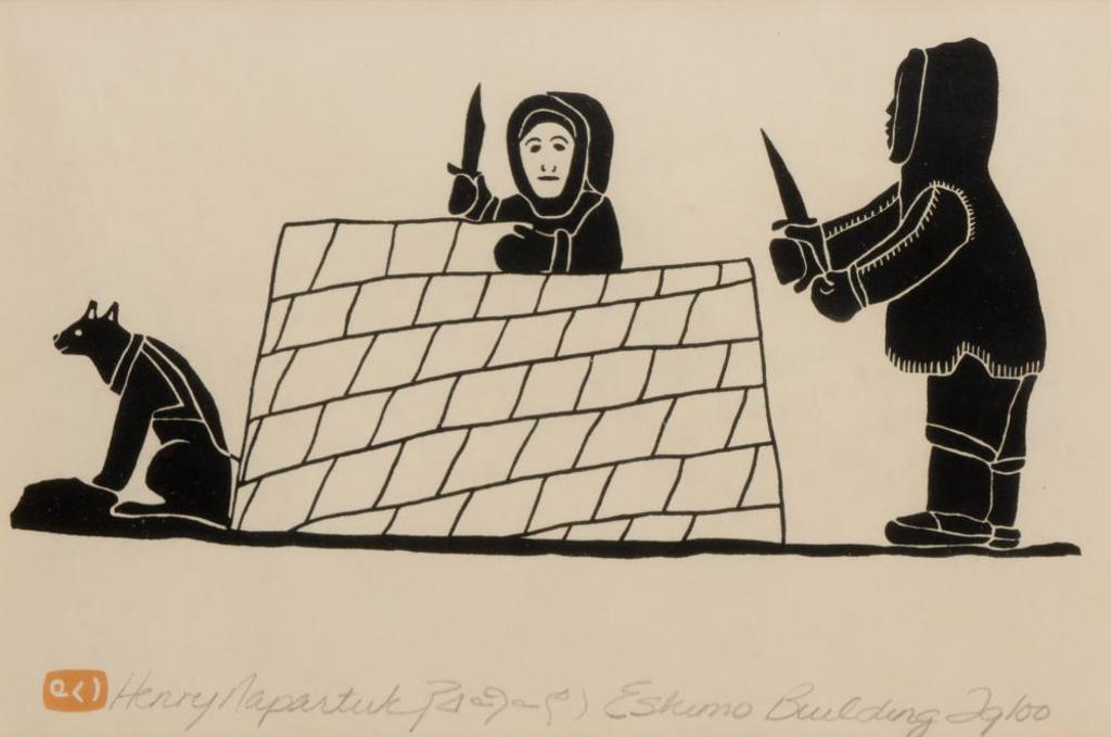 Henry Napartuk (1932-1985) - Eskimo Building Igloo