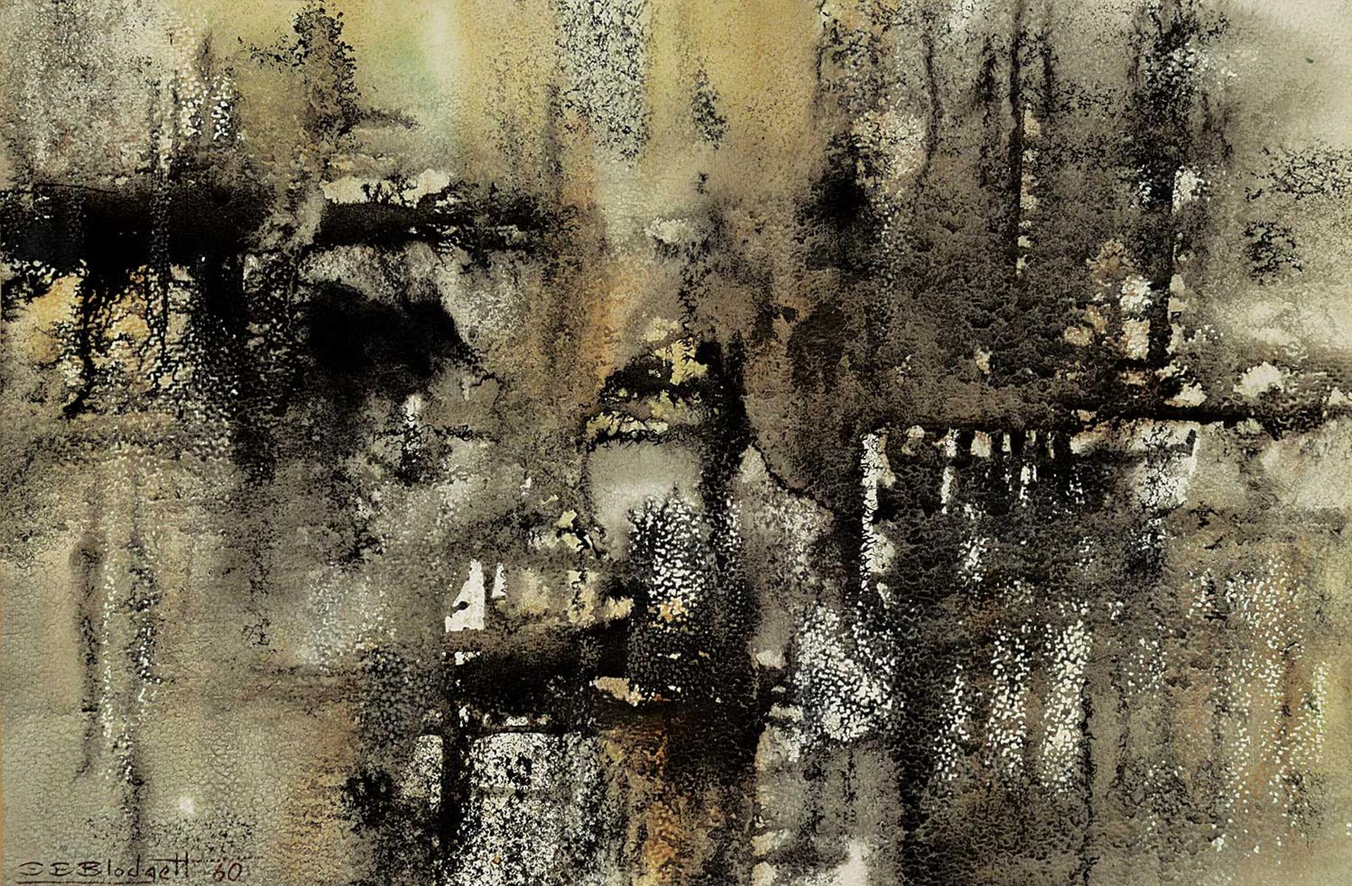 Stanford Earl Blodgett (1909-2006) - Untitled - Brown and Black Abstract
